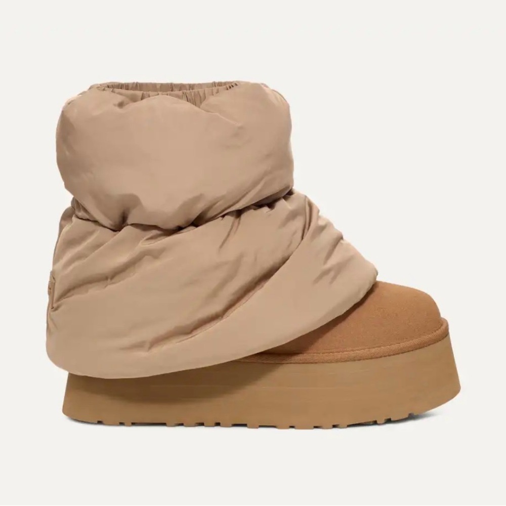 Ugg Classic Mini Dipper Puffer chestnut women’s 9
